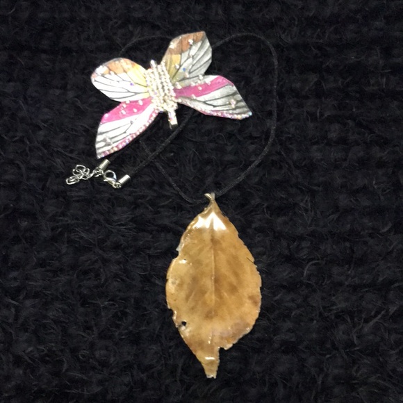 Exclusive Leaf Boho One of a Kind Necklace - Picture 7 of 12